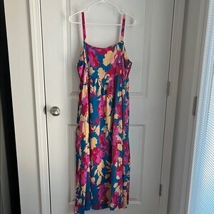 Floral Briley Maxi Dress with Spaghetti Straps